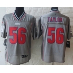 Nike New York Giants #56 Lawrence Taylor 2013 Gray Vapor Elite Jersey