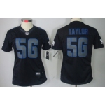 Nike New York Giants #56 Lawrence Taylor Black Impact Limited Womens Jersey