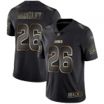 Giants #26 Saquon Barkley Black Gold Men's Stitched Football Vapor Untouchable Limited Jersey