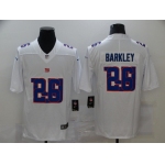 Men's New York Giants #26 Saquon Barkley White 2020 Shadow Logo Vapor Untouchable Stitched NFL Nike Limited Jersey