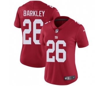 Nike Giants #26 Saquon Barkley Red Alternate Women's Stitched NFL Vapor Untouchable Limited Jersey