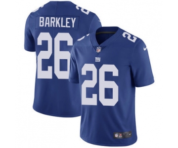 Nike Giants #26 Saquon Barkley Royal Blue Team Color Men's Stitched NFL Vapor Untouchable Limited Jersey