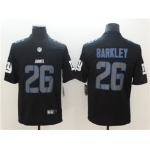 Nike New York Giants #26 Saquon Barkley Black Vapor Impact Limited Jersey