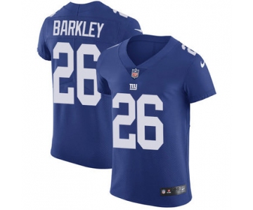 Nike New York Giants #26 Saquon Barkley Royal Blue Team Color Men's Stitched NFL Vapor Untouchable Elite Jersey