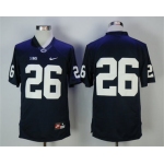 Penn State Nittany Lions 26 Saquon Barkley Navy College Football Jersey