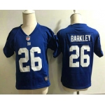 Toddler New York Giants #26 Saquon Barkley Royal Blue Team Color Stitched NFL Nike Game Jersey