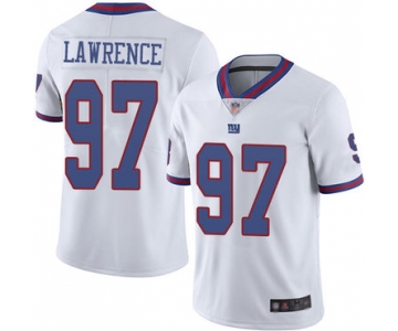 Giants #97 Dexter Lawrence White Youth Stitched Football Limited Rush Jersey