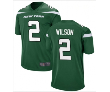 Men New York Jets #2 Zach Wilson Jersey Green 2021 Game Football