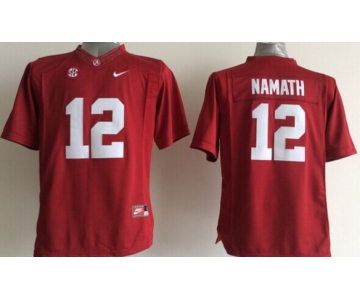 Alabama Crimson Tide #12 Joe Namath 2014 Red Limited Kids Jersey