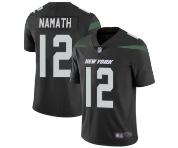 Jets #12 Joe Namath Black Alternate Youth Stitched Football Vapor Untouchable Limited Jersey