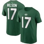 Men's New York Jets #17 Garrett Wilson 2022 Green Name & Number T-Shirt