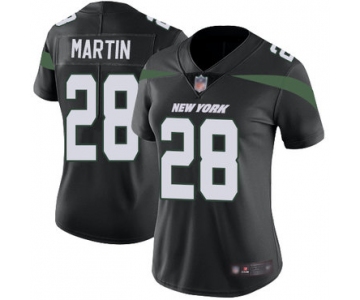 Jets #28 Curtis Martin Black Alternate Women's Stitched Football Vapor Untouchable Limited Jersey