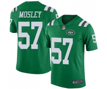 Jets #57 C.J. Mosley Green Men's Stitched Football Limited Rush Jersey