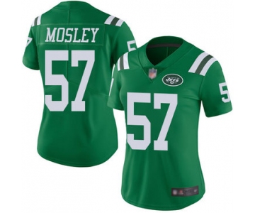 Jets #57 C.J. Mosley Green Women's Stitched Football Limited Rush Jersey