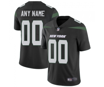 Customized New York Jets Alternate Men's Black Vapor Untouchable Football Limited Jersey