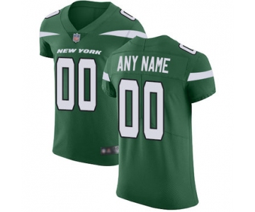 Customized New York Jets Alternate Men's Home Green Vapor Untouchable Football Elite Jersey