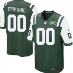 Kids' Nike New York Jets Customized Green Game Jersey