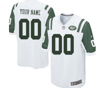 Kids' Nike New York Jets Customized White Game Jersey