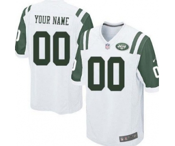 Kids' Nike New York Jets Customized White Limited Jersey