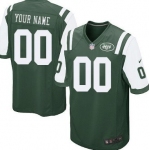 Men's Nike New York Jets Customized Green Game Jersey