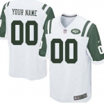 Men's Nike New York Jets Customized White Game Jersey