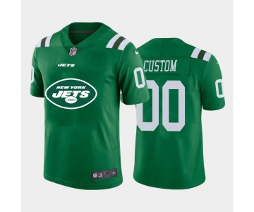 Nike New York Jets Customized Green Team Big Logo Vapor Untouchable Limited Jersey