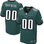 Men's Nike Philadelphia Eagles Customized Dark Green Elite Jersey