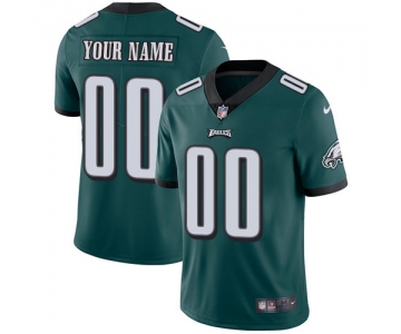 Youth Nike Philadelphia Eagles Home Midnight Green Customized Vapor Untouchable Limited NFL Jersey