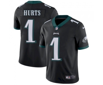 Men's Philadelphia Eagles #1 Jalen Hurts Black Vapor Untouchable Limited Stitched Jersey