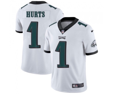 Men's Philadelphia Eagles #1 Jalen Hurts White Vapor Untouchable Limited Stitched Jersey