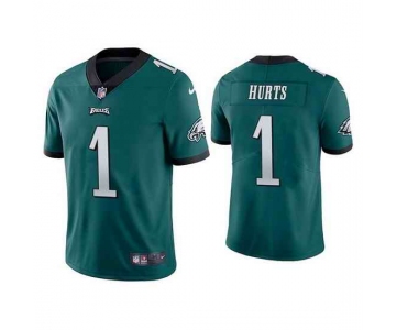 Men's Womens Youth Kids Philadelphia Eagles #1 Jalen Hurts Green Vapor Untouchable Limited Stitched Football Jersey