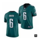 Men Philadelphia Eagles #6 DeVonta Smith 2021 NFL Draft Green Vapor Untouchable Limited Stitched Jersey