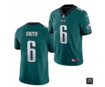 Men Philadelphia Eagles #6 DeVonta Smith 2021 NFL Draft Green Vapor Untouchable Limited Stitched Jersey