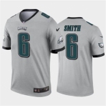 Men's Womens Youth Kids Philadelphia Eagles #6 DeVonta Smith Silver Stitched NFL Limited Inverted Legend Jersey