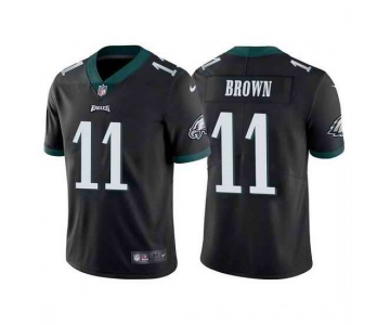 Men's Womens Youth Kids Philadelphia Eagles #11 A.J. Brown Black Vapor Untouchable Limited Stitched Football Jersey