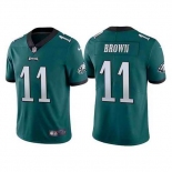 Men's Womens Youth Kids Philadelphia Eagles #11 A.J. Brown Green Vapor Untouchable Limited Stitched Football Jersey