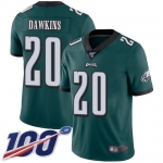 Nike Eagles #20 Brian Dawkins Midnight Green Team Color Men's Stitched NFL 100th Season Vapor Limited Jersey