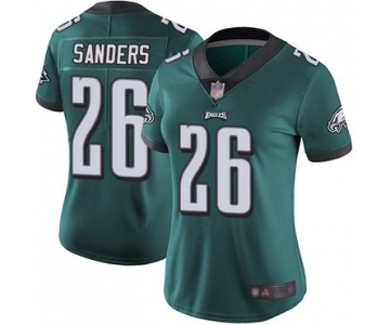 Eagles #26 Miles Sanders Midnight Green Team Color Women's Stitched Football Vapor Untouchable Limited Jersey