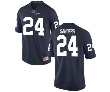 Men's Penn State Nittany Lions #24 Miles Sanders Navy Blue College Football Stitched Nike NCAA Jersey