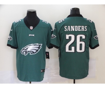 Men's Philadelphia Eagles #26 Miles Sanders Midnight Green 2020 Big Logo Vapor Untouchable Stitched NFL Nike Fashion Limited Jersey