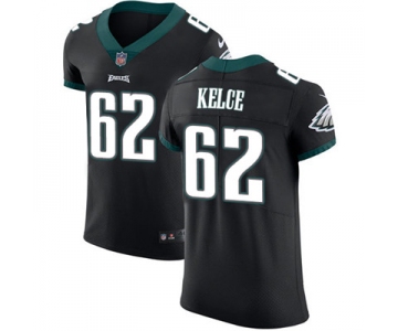 Men's Nike Philadelphia Eagles #62 Jason Kelce Black Alternate Stitched NFL Vapor Untouchable Elite Jersey