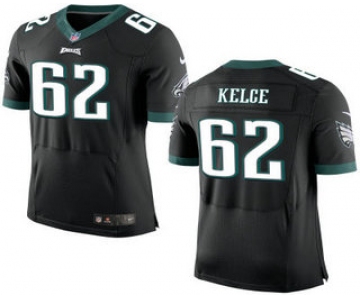 Men's Philadelphia Eagles #62 Jason Kelce NEW Black Alternate Stitched NFL Nike Elite Jersey