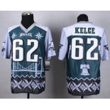 Nike Philadelphia Eagles #62 Jason Kelce 2015 Noble Fashion Elite Jersey
