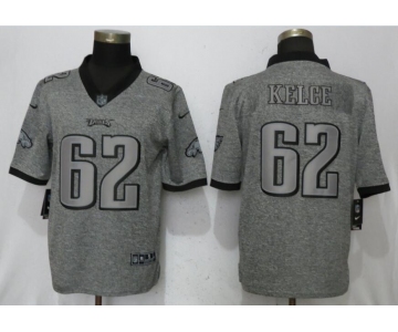 Nike Philadelphia Eagles #62 Jason Kelce Gray Gridiron Gray Vapor Untouchable Limited Jersey