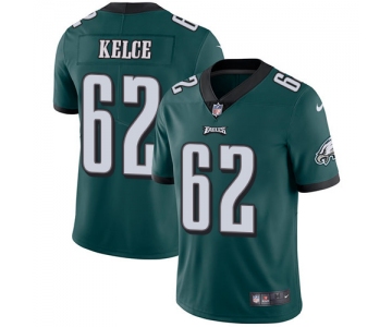 Nike Philadelphia Eagles #62 Jason Kelce Midnight Green Team Color Men's Stitched NFL Vapor Untouchable Limited Jersey