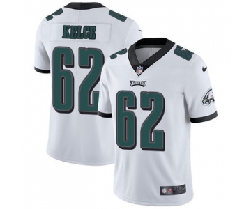 Nike Philadelphia Eagles #62 Jason Kelce White Men's Stitched NFL Vapor Untouchable Limited Jersey