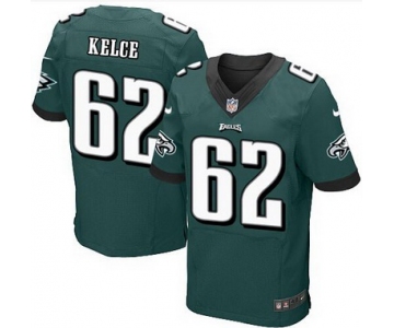 Philadelphia Eagles #62 Jason Kelce Midnight Green Team Color NFL Nike Elite Jersey