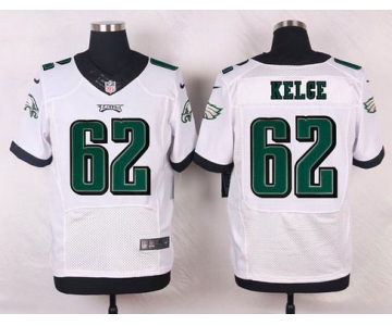 Philadelphia Eagles #62 Jason Kelce White Road NFL Nike Elite Jersey