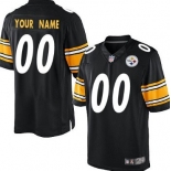 Men's Nike Pittsburgh Steelers Customized Black Limited Jersey
