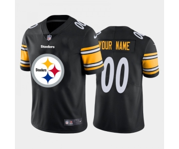 Nike Pittsburgh Steelers Customized Black Team Big Logo Vapor Untouchable Limited Jersey